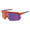 Ergodyne AEGIR-MI, Safety Glasses, Purple Mirror Lens, Orange Frame, Half-Frame AEGIR-MI - alternate 3
